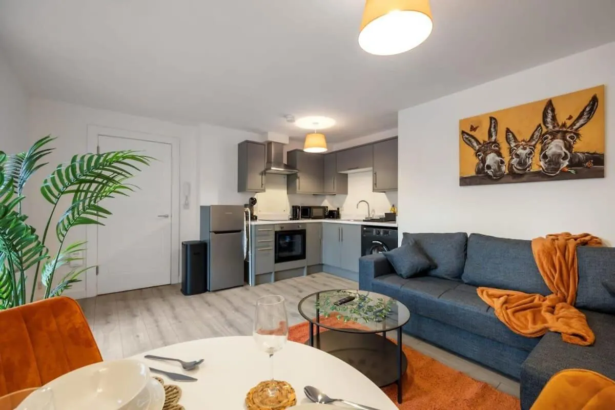 Contemporary 1 Bed Apartment -Belfast East Village  בלפסט